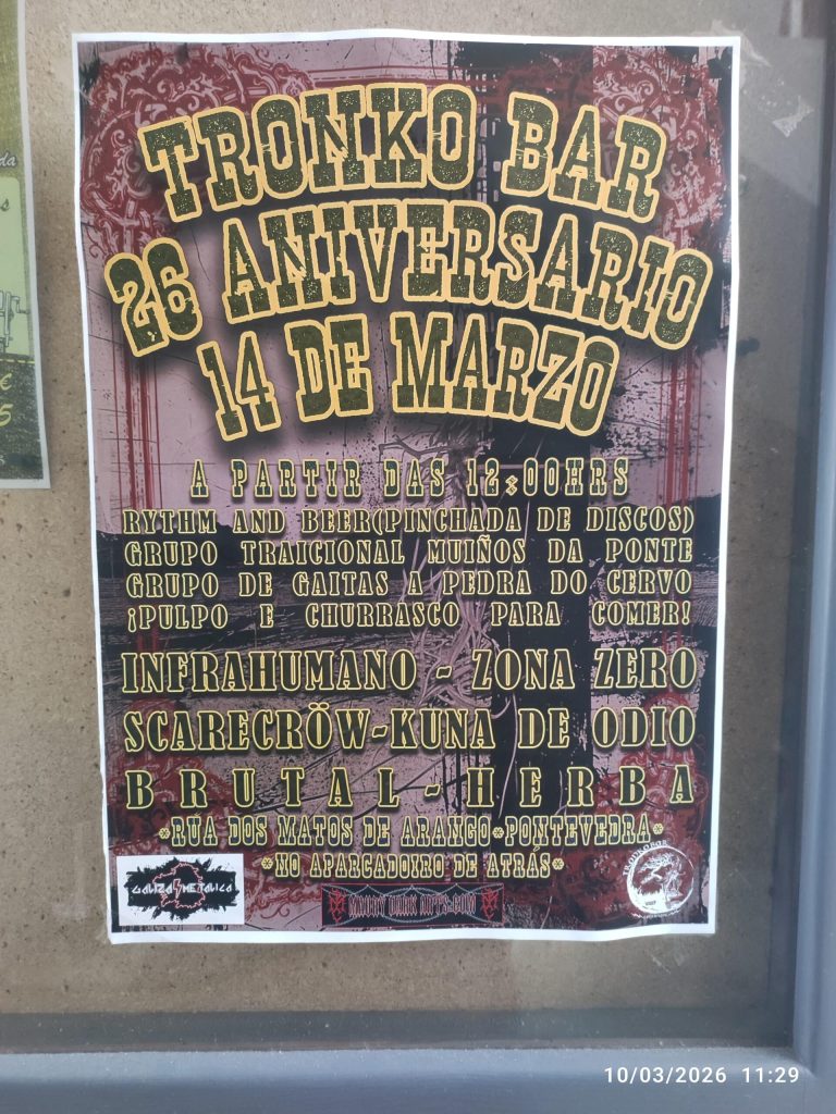Festival del 26º Aniversario de Tronkobar en Pontevedra