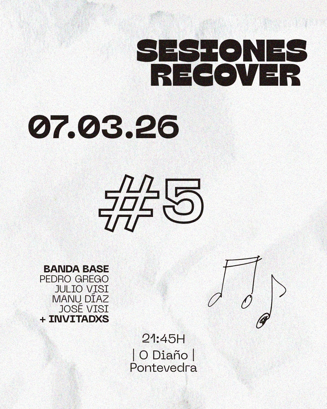 Sesiones Recouver con Invitados en Pontevedra