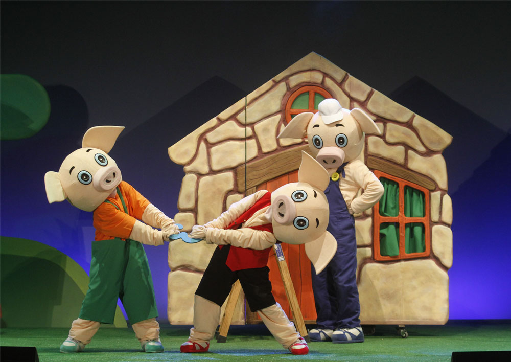 'Los tres cerditos' en Pontevedra