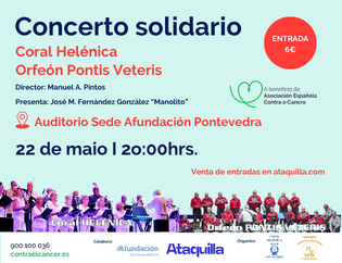 Concierto Solidario de la Coral Helénica y el Orfeón Pontis Véteris en Pontevedra