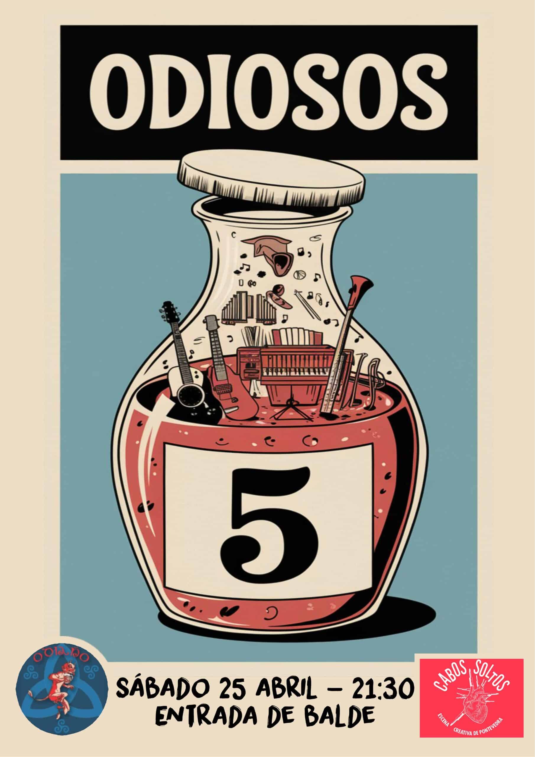 Jam Session de Blues y Soul con Odiosos 5 en Pontevedra