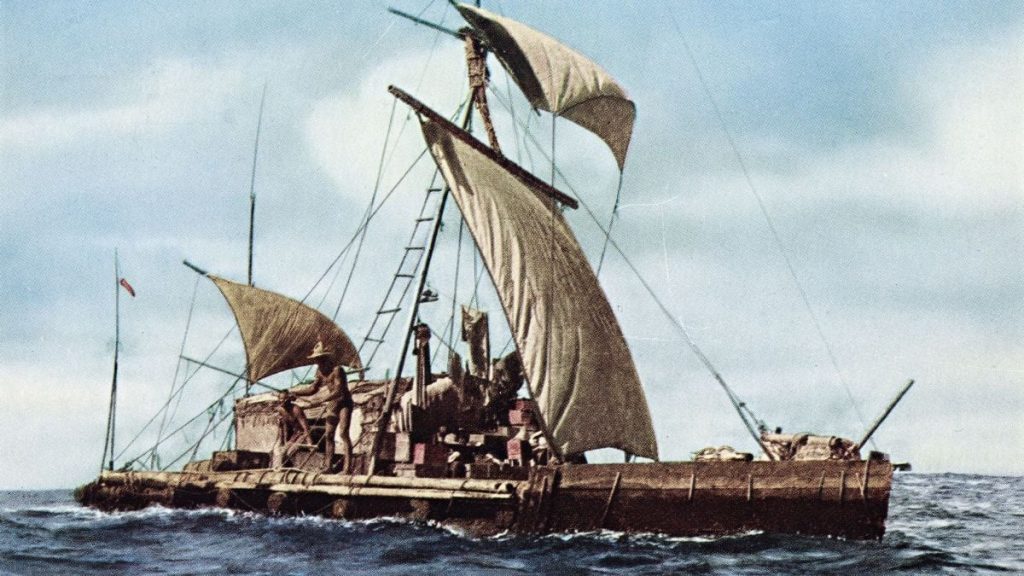 Proyección del documental "Kon-Tiki" en la Illa de Arousa