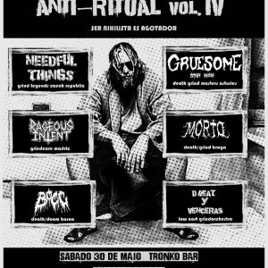 Concierto de Grind-Core en el Tronkobar: Anti-Ritual Vol. IV en Pontevedra