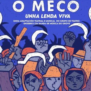 Representación teatral de 'O Meco. Unha lenda viva' en el Auditorio Municipal do Grove
