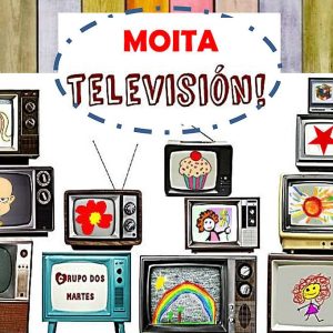 Representación teatral "Moita TV!" por el grupo O Merlo en Ribadumia