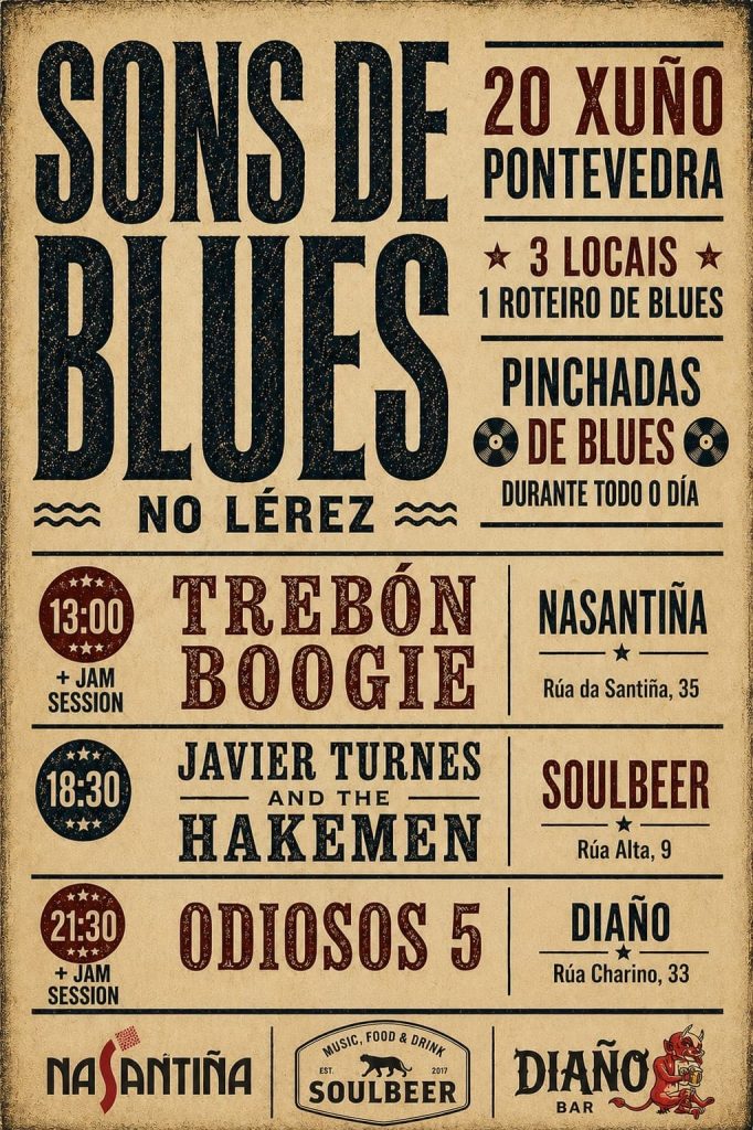 Concierto de Blues en Soulbeer Pontevedra