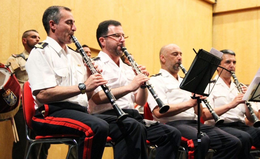 Concierto de música militar en el Auditorio de Marín