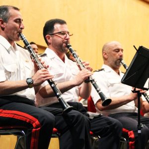 Concierto de música militar en el Auditorio de Marín