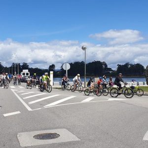 Fiesta de la bicicleta en Cambados