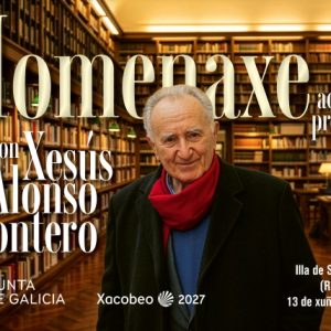 Homenaje al profesor Xesús Alonso Montero en la Illa de San Simón en Redondela