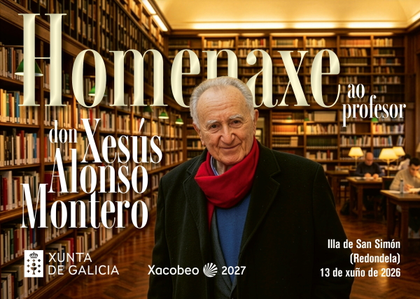 Homenaje al profesor Xesús Alonso Montero en la Illa de San Simón en Redondela