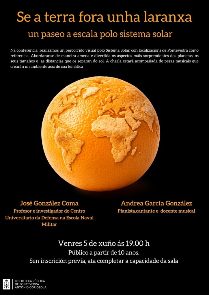 Se la Tierra fuera una naranja: recorrido a escala por el sistema solar en Pontevedra