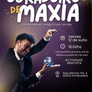 Taller de magia en la Biblioteca Pública de Pontevedra
