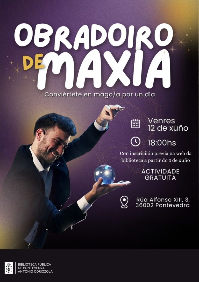 Taller de magia en la Biblioteca Pública de Pontevedra