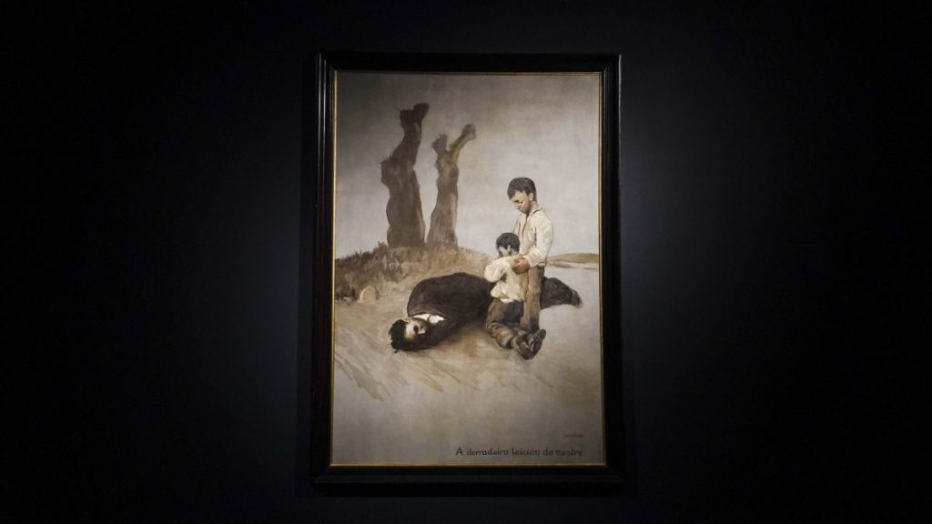 Exposición de "A Derradeira Leición do Mestre" de Castelao en Pontevedra