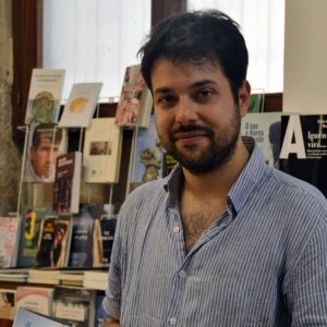 Presentación del libro 'A lingua estranxeira' de Brais Lamela en Pontevedra