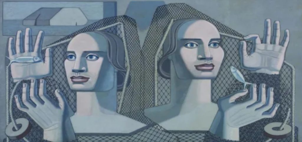 Redes de Mallo en el Museo Massó en Bueu
