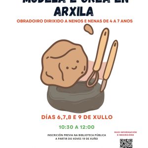 Taller de modelado y creación en arcilla en Pontevedra