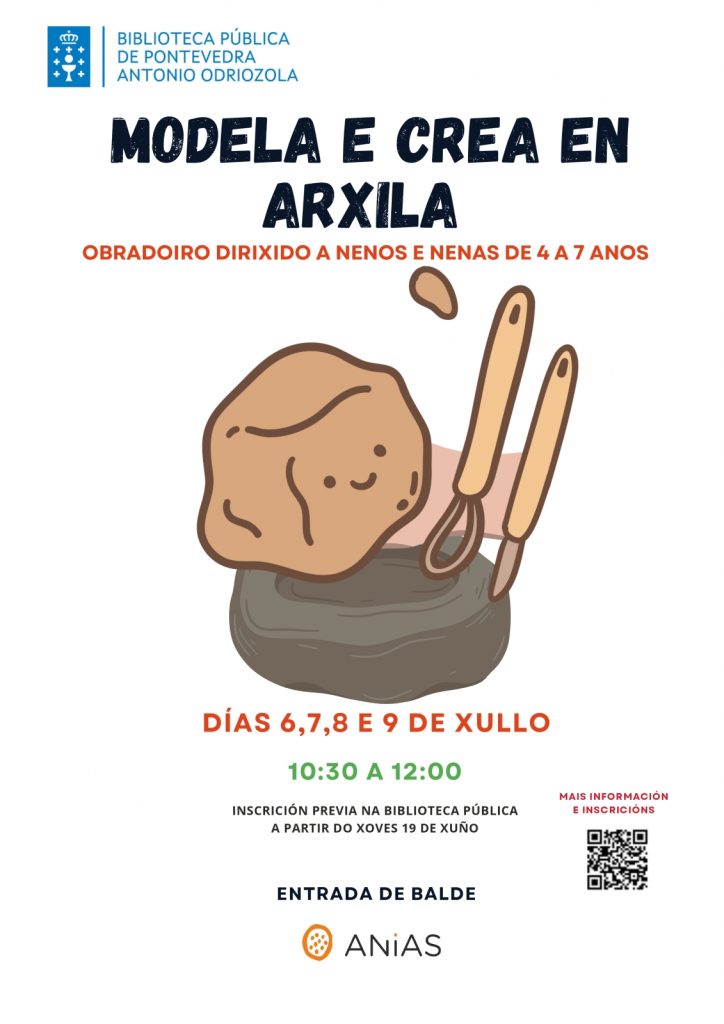 Taller de modelado y creación en arcilla en Pontevedra