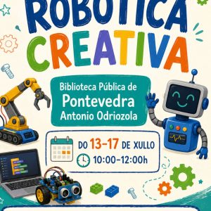 Taller de Robótica Creativa en la Biblioteca de Pontevedra