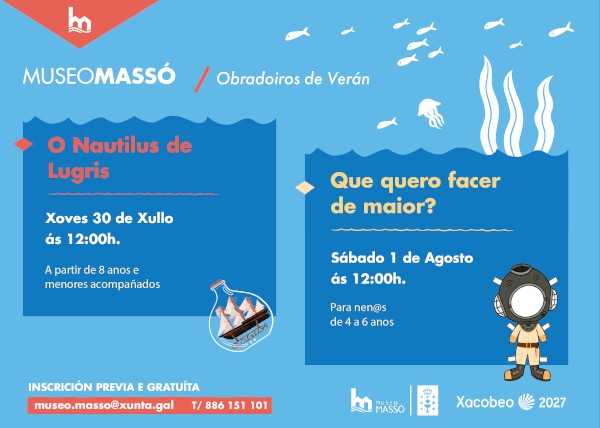 Taller de Verano en el Museo Massó: O Nautilus de Lugrís en Bueu