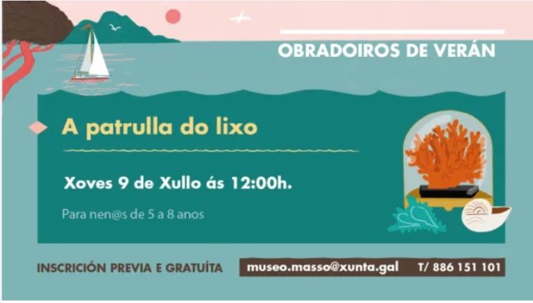 Taller de verano en el Museo Massó: A patrulla do lixo en Bueu