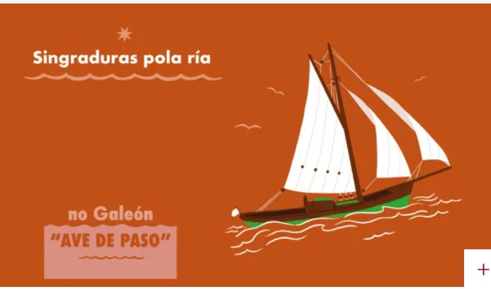 Travesías de verano en la ría a bordo del galeón Ave de Paso en Bueu
