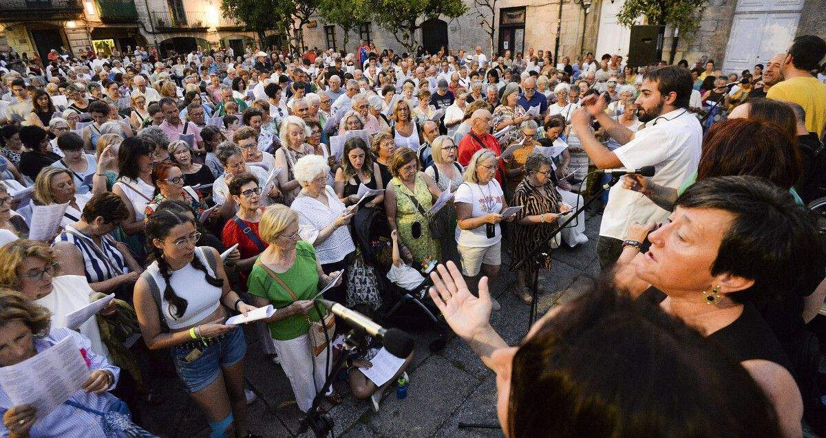 'Aquí Cántase' en el centro histórico de Pontevedra