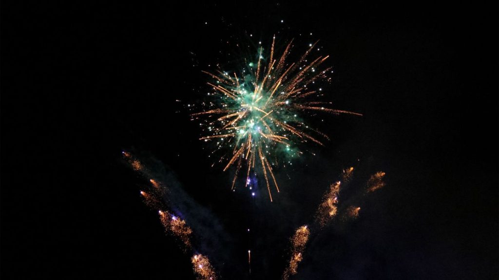 Espectáculo de Fuegos Artificiales en las Festas da Peregrina 2026 en Pontevedra