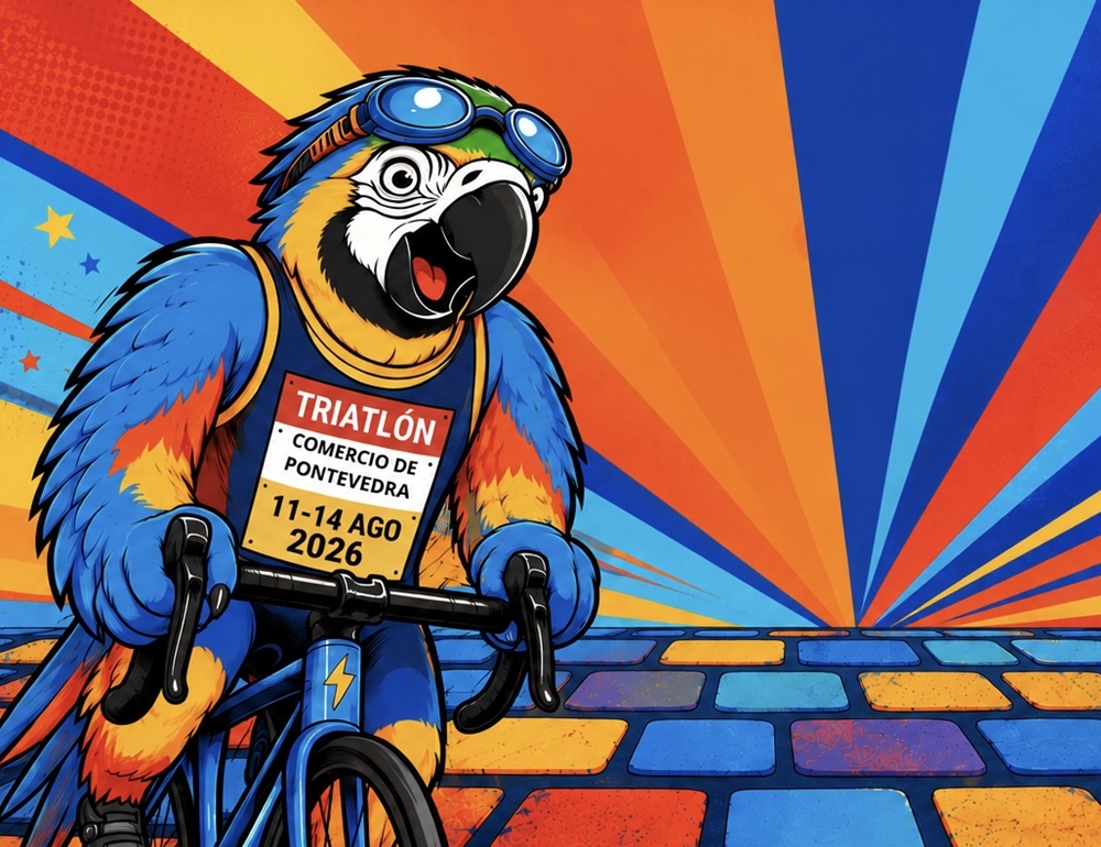 Gran Triatlón del Comercio en la Zona Monumental de Pontevedra