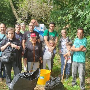 Jornada de limpieza del río Gafos en Pontevedra