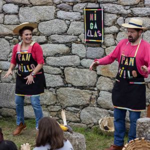 Merienda con pan de maíz en O Grove