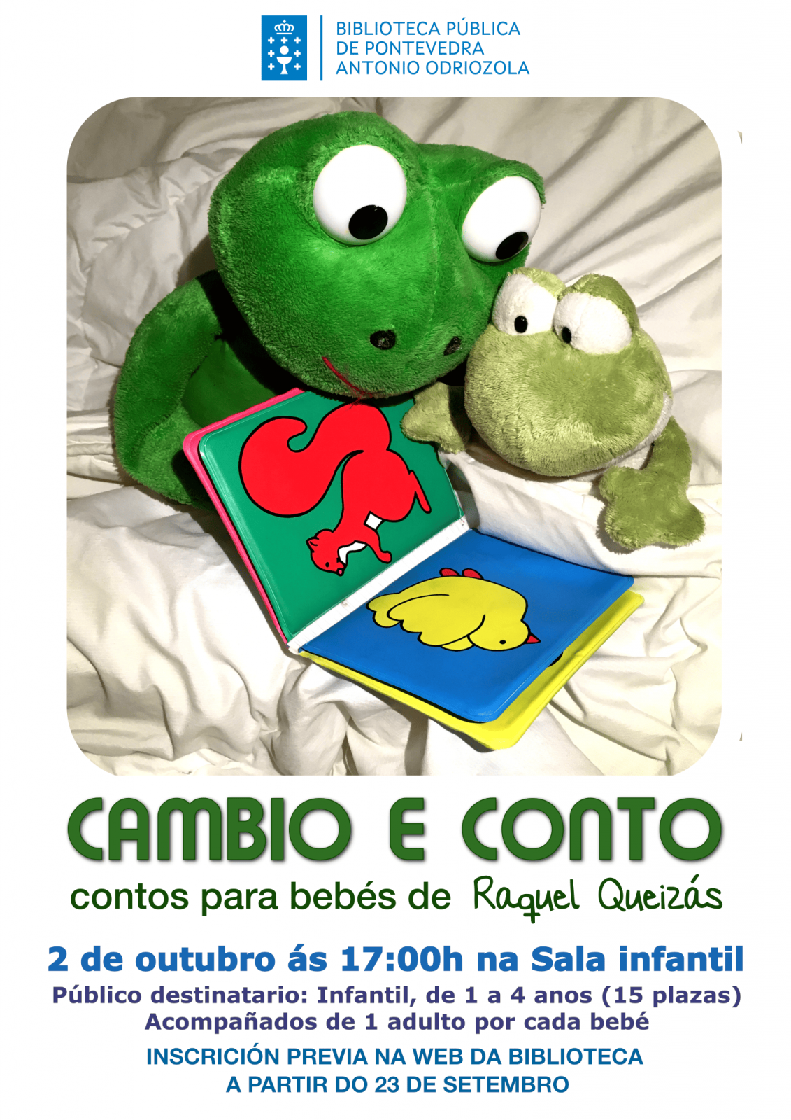 Cambio e cuento en la Biblioteca Pública de Pontevedra Antonio Odriozola