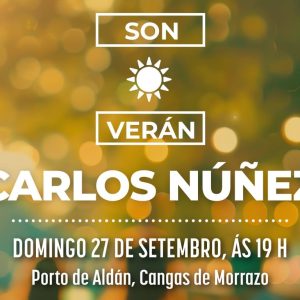 Carlos Núñez en concierto en Porto de Aldán