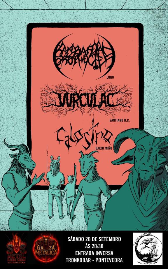 Concierto de Barbarian Prophecies, Vurculac y Calostro en Tronkobar