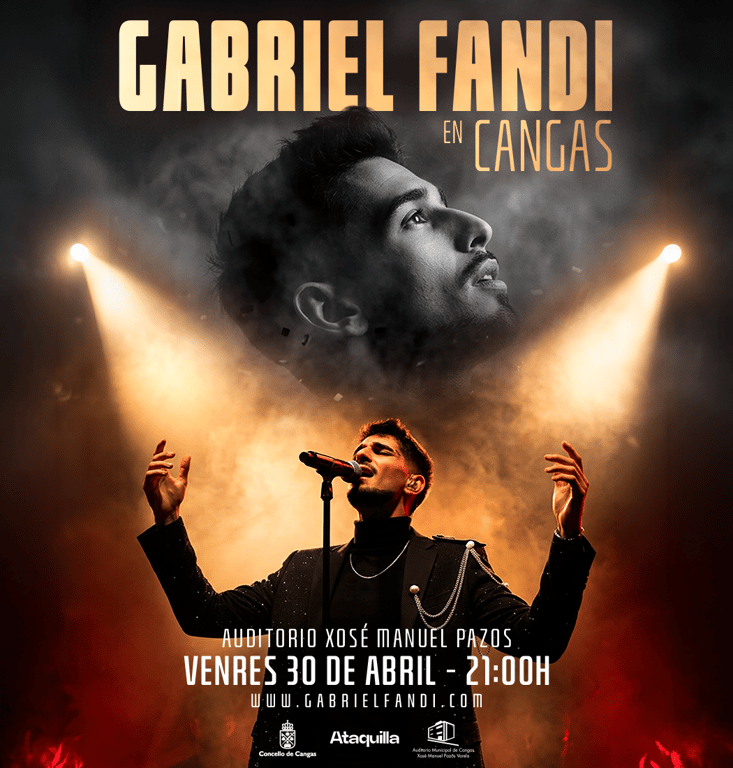 Gabriel Fandi en concerto no Auditorio de Cangas, Pontevedra