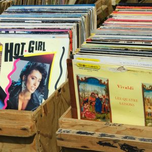 Mercadillo de antigüedades en Pontevedra