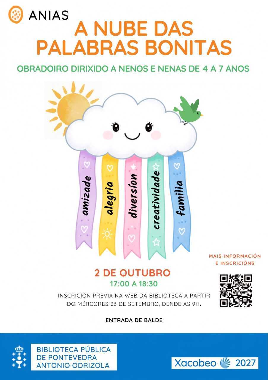 A nube das palabras bonitas en Pontevedra