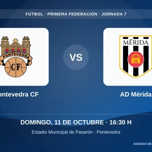 Pontevedra CF contra AD Mérida