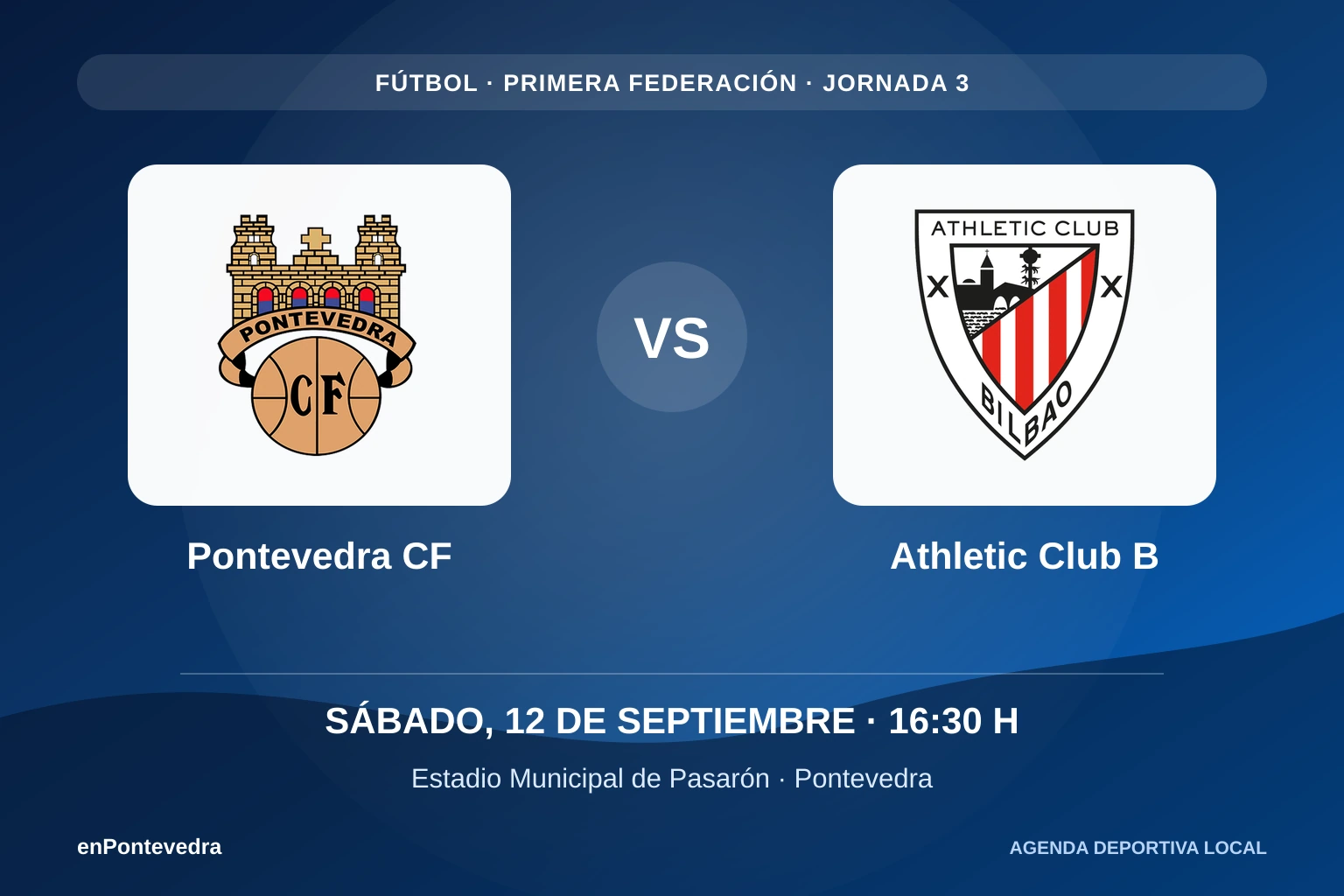 Pontevedra CF contra Athletic Club B