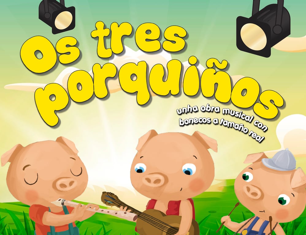 Los tres cerditos en el Auditorio de Cangas