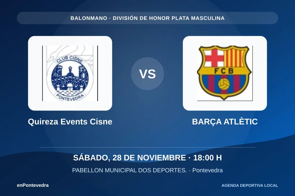 Quireza Events Cisne – Barça Atlètic en Pontevedra