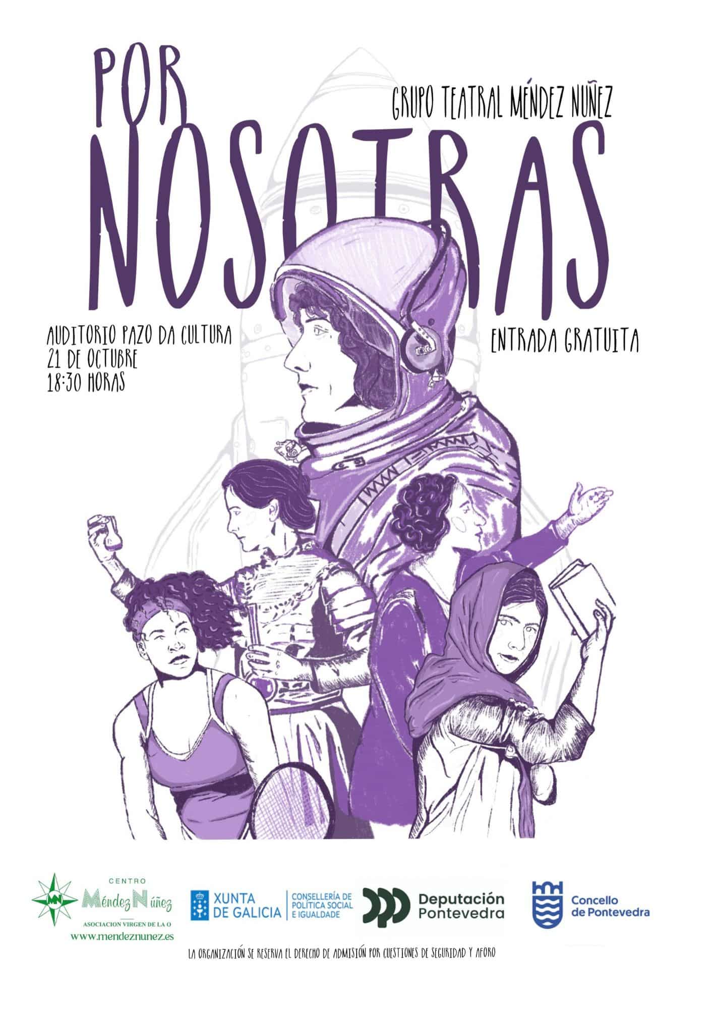 Representación teatral «Por nosotras» en Pontevedra
