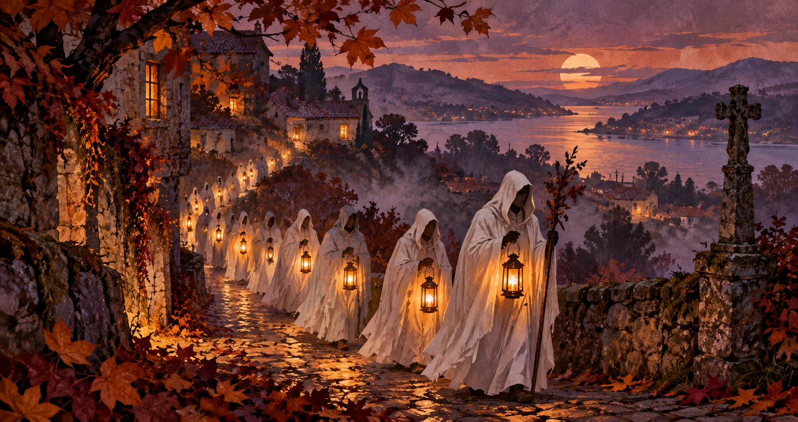 Ilustración de Cortexo das Ánimas e Santa Compaña · Soutomaior y Arcade