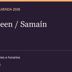 Halloween / Samaín 2026 · cangas